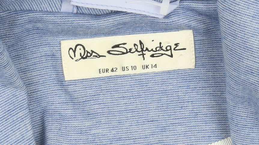 Womens UK Size 14 Miss Selfridge Regular Blue Blazer