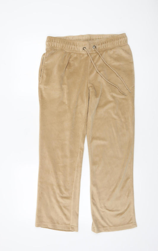 Womens UK Size 10 Cotton Traders Regular Fit Jogger Beige Trousers