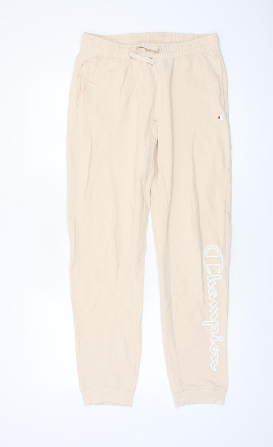 Womens UK Size M Champion Regular Fit Jogger Beige Trousers