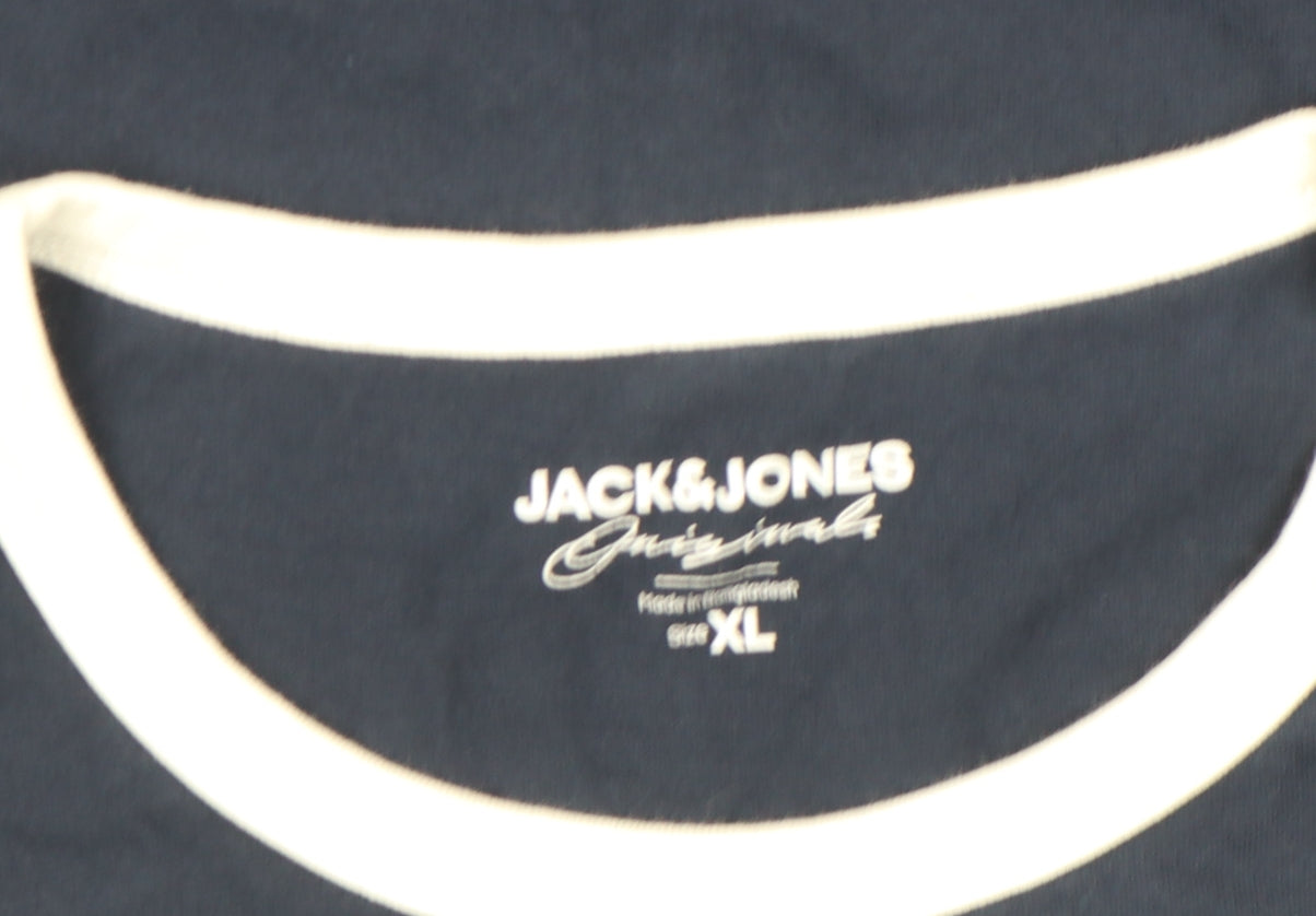 Mens UK Size XL JACK & JONES Blue T-Shirt