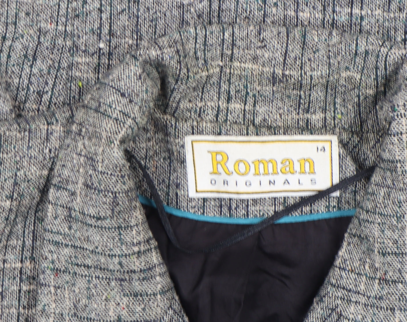 Womens UK Size 14 Roman Originals Grey Basic Jacket