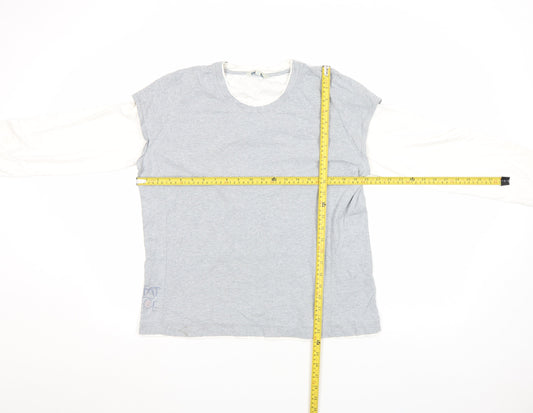 Womens UK Size 18 Fat Face Grey Basic T-Shirt