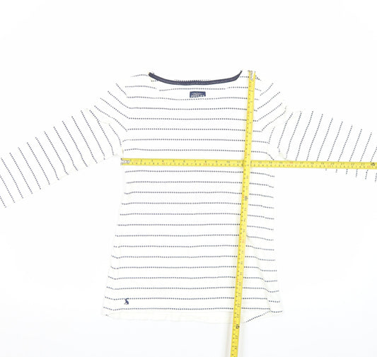 Womens UK Size 8 Joules White Basic T-Shirt