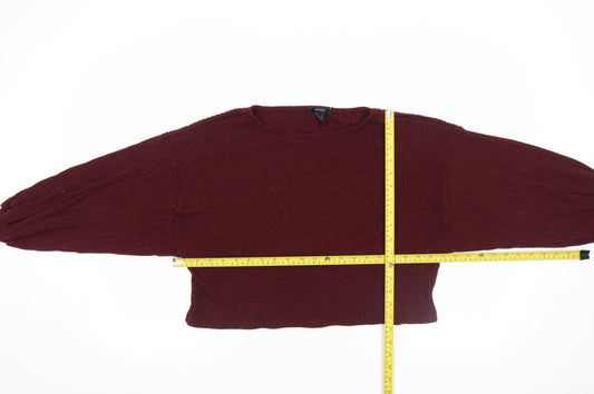 Womens UK Size M FOREVER 21 Red Pullover Jumper