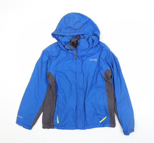 Boys UK Size 11-12 Years Regatta Great Outdoors Blue Rain Coat