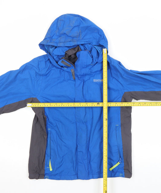 Boys UK Size 11-12 Years Regatta Great Outdoors Blue Rain Coat