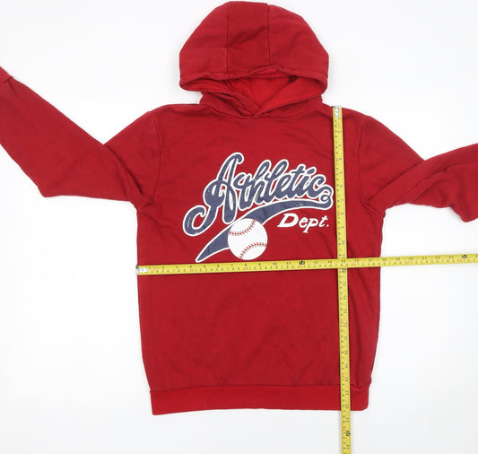 Boys UK Size 11-12 Years Primark Red Pullover Hoodie