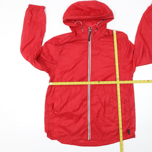 Womens UK Size M Timberland Red Windbreaker Coat