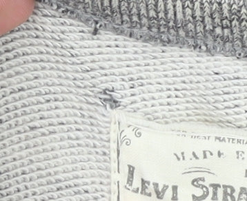 Mens UK Size M Levi Strauss & Co. Grey Pullover Sweatshirt