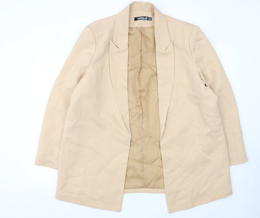 Womens UK Size 18 Missguided Regular Beige Blazer