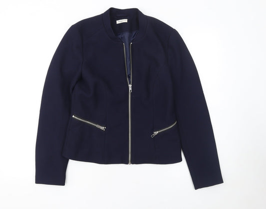 Womens UK Size 12 Jacqueline de Yong Blue Basic Jacket