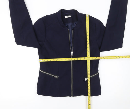 Womens UK Size 12 Jacqueline de Yong Blue Basic Jacket
