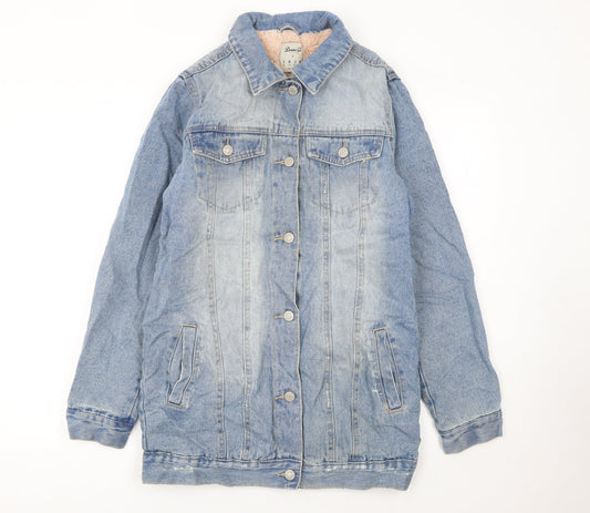 Womens UK Size 6 Denim Co. Blue Basic Jacket