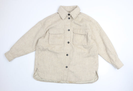 Mens UK Size L H&M Beige Basic Jacket