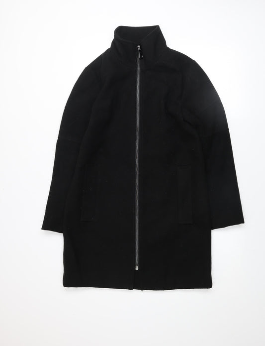 Womens UK Size S Jacqueline de Yong Black Overcoat