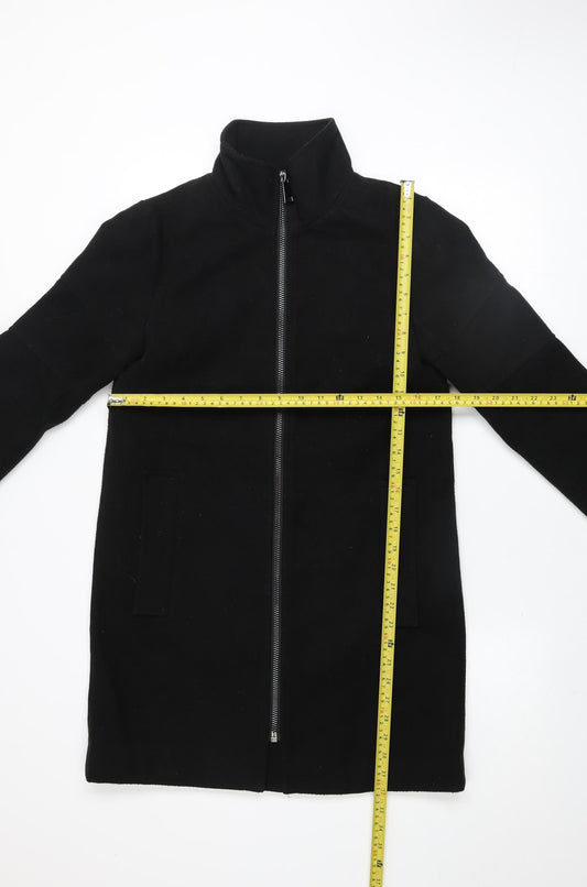 Womens UK Size S Jacqueline de Yong Black Overcoat