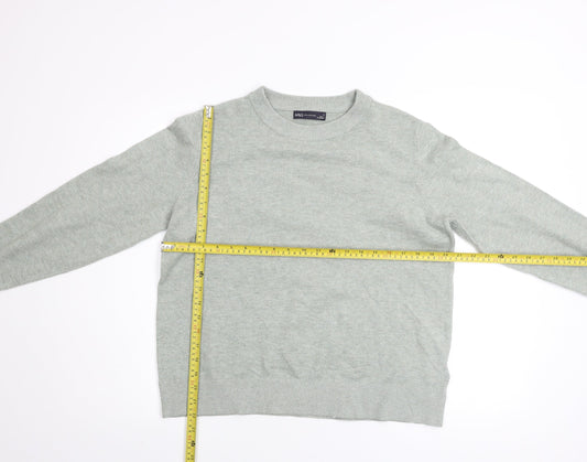 Marks and Spencer Men's Grey M Crew Neck Pullover Jumper