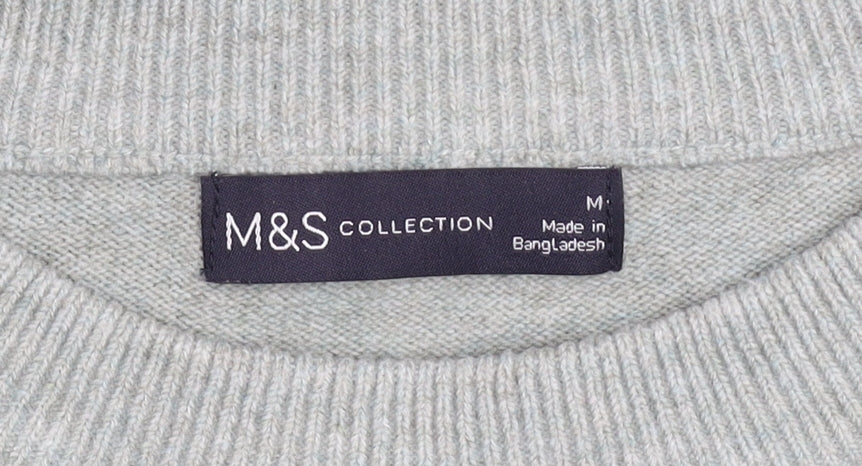 Marks and Spencer Men's Grey M Crew Neck Pullover Jumper