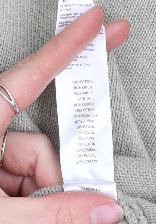 Maine New England Men's Beige 2XL Cotton Crew Neck Jumper