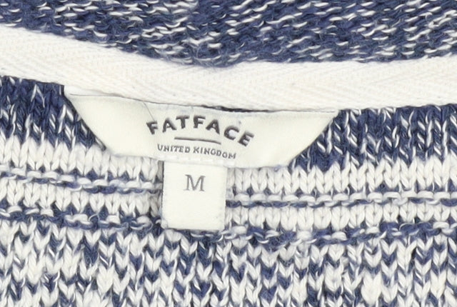 Womens UK Size M FatFace Blue Cape Jumper