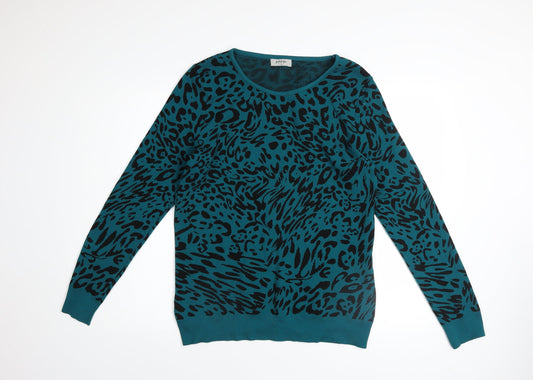 Womens UK Size 12 Soon Blue Pullover Jumper