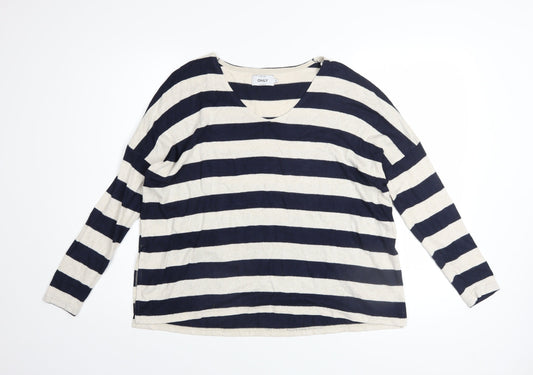 Womens UK Size S Only Blue Pullover Jumper