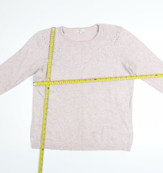 Womens UK Size 14 RJR John Rocha Pink Pullover Jumper