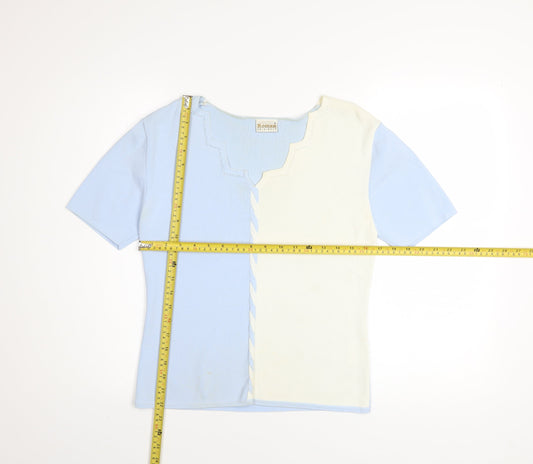 Womens UK Size S Roman Originals Multicoloured Basic T-Shirt