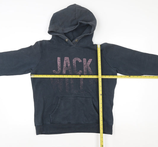 Womens UK Size S Jack Wills Blue Pullover Hoodie