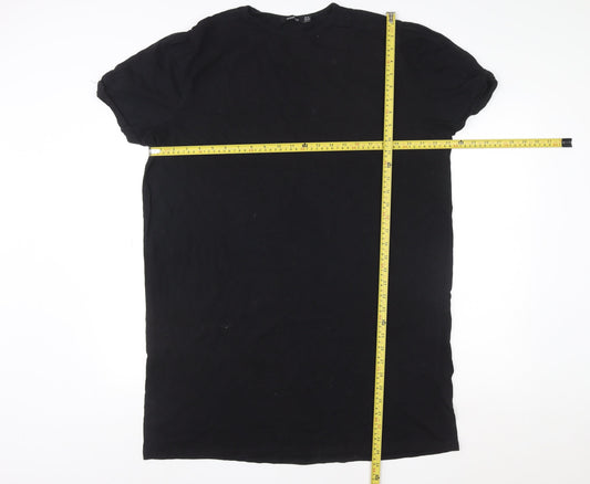 Mens UK Size L Boohoo Black T-Shirt