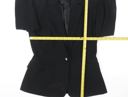 Womens UK Size 10 Hobbs Regular Black Blazer