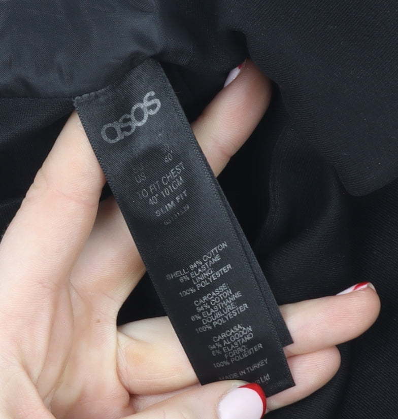 Womens UK Size 14 ASOS Black Basic Jacket