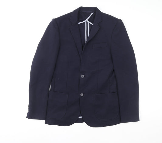 Womens UK Size 12 New Look Blue Basic Jacket