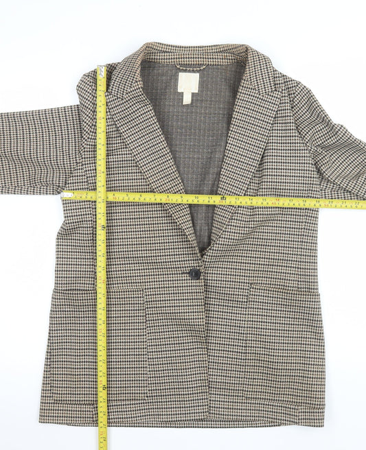 Womens UK Size 14 H&M Regular Brown Blazer