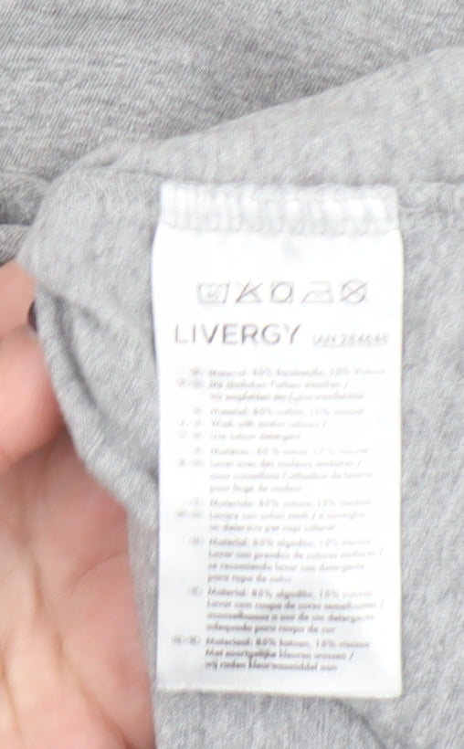 Mens UK Size M Livergy Grey T-Shirt