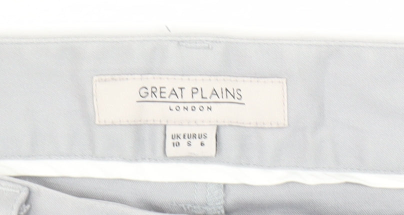 Womens UK Size 10 Great Plains Regular Fit Chino Grey Trousers