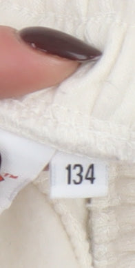 Girls UK Size 134 Gremlins Regular Fit Jogger Ivory Trousers