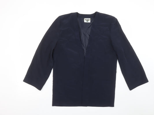 Womens UK Size 10 Jacques Vert Regular Blue Blazer