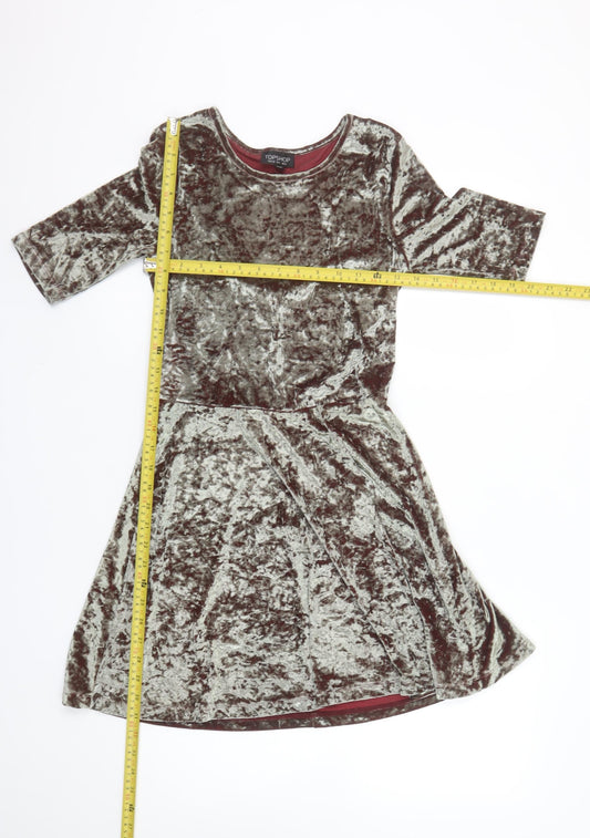 Womens UK Size 8 Topshop Fit & Flare Dress