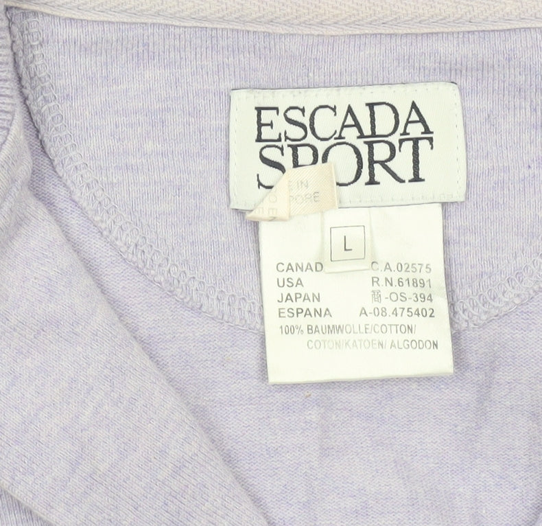 Womens UK Size L Escada Sport Purple Pullover Sweatshirt