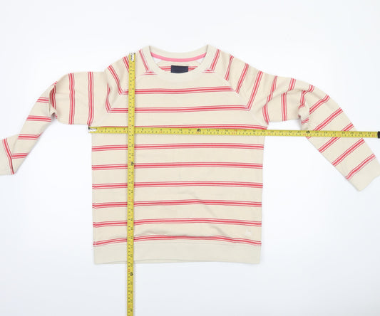 Womens UK Size 10 Crew Clothing Company Beige Pullover Sweatshirt