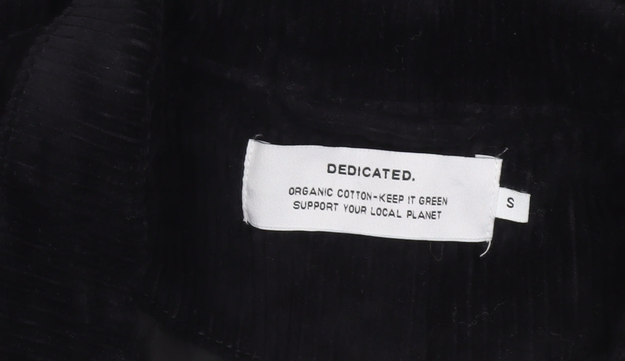 Womens UK Size S Dedicated Black Bomber Jacket