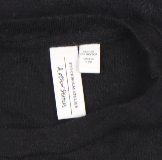 Womens UK Size XS & Other Stories Black Basic T-Shirt