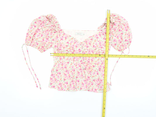 Womens UK Size XS VERA & LUCY Multicoloured Cropped Blouse