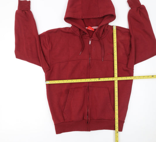 Mens UK Size S Slazenger Red Full Zip Hoodie