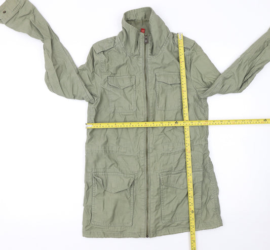 Womens UK Size 8 H&M Green Military Jacket