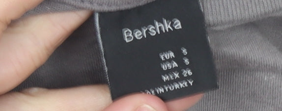 Mens UK Size S Bershka Grey T-Shirt
