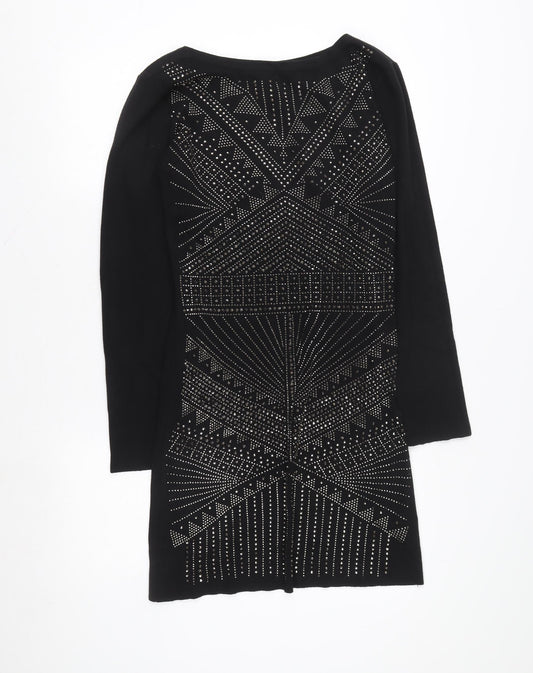 Womens UK Size L Quiz Black Jacket