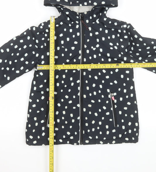 Girls UK Size 5-6 Years F&F Black Puffer Jacket