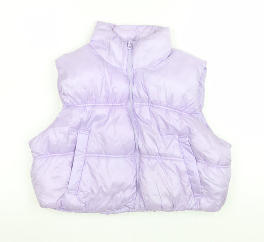 Womens UK Size 12 H&M Purple Puffer Jacket